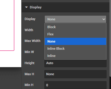 Display Options