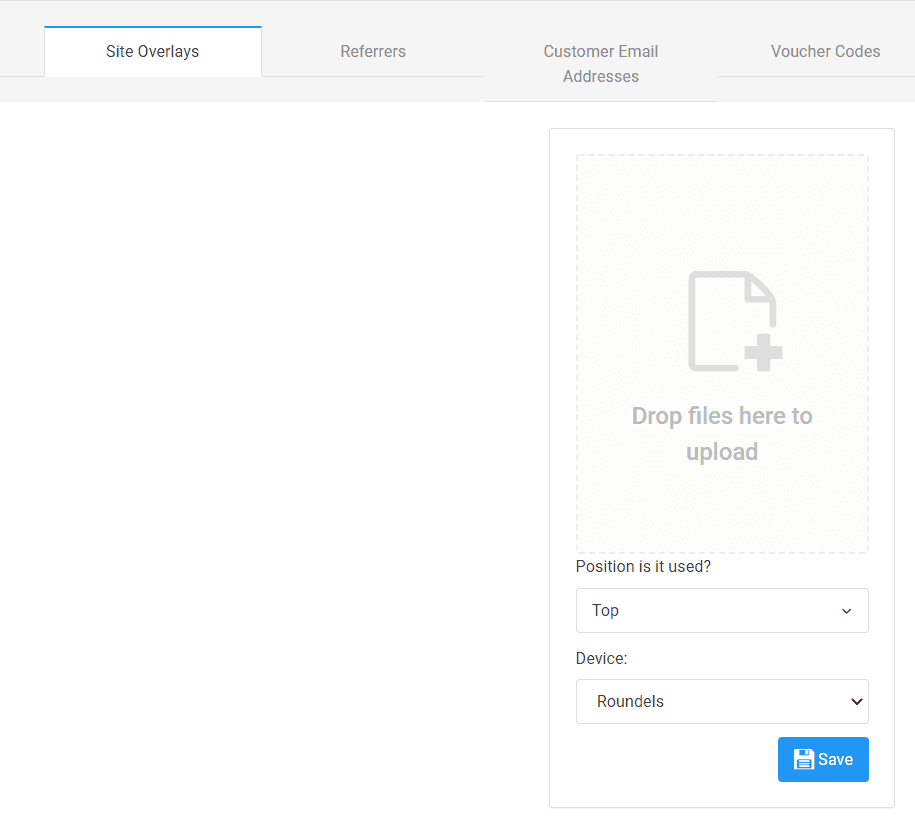 site overlay