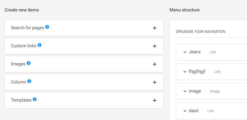 Navigation Options
