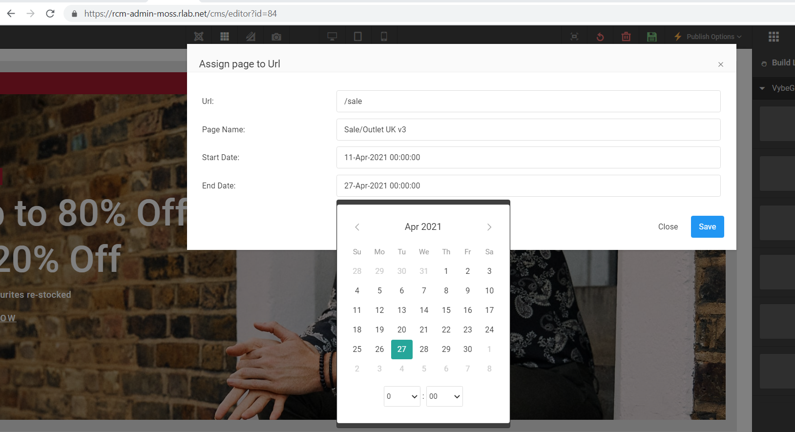 Publish Page