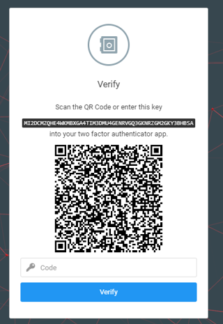 QR screen